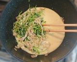 ダイエット！豆苗とエノキのカルボナーラ作り方7写真