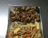 豚バラと根野菜の揚げ炒め。作り方7写真