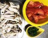 豚小間肉と豆のトマト煮込み作り方1写真
