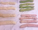 抹茶とラズベリーの豹柄食パン作り方11写真