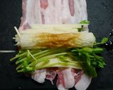 簡単！豆苗ポテトチーズの肉巻き作り方2写真