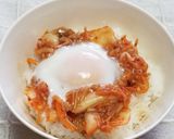 ☆キムチ・なめたけ・温泉卵丼☆作り方2写真