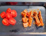 バターライスのチキントマトドリア作り方1写真