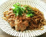 そうだ♪焼きそばに納豆乗せてみよう♡作り方1写真