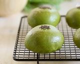 抹茶の粒あんぱん作り方17写真