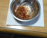 おかか海老天揚げ玉おにぎり作り方1写真