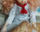 リカちゃん♡長芋のミートソース炒めꕤ*.作り方1写真