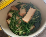 厚揚げと京菜の煮物作り方8写真