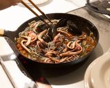 イカ墨ライスパスタトマトアーリオオーリオ作り方15写真