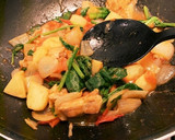 ♡鶏肉とじゃがいもの素揚げトマト煮込み♡作り方6写真