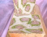 抹茶とラズベリーの豹柄食パン作り方19写真