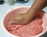 フレッシュバジルの香りハンバーグ作り方2写真