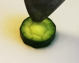 ちくわときゅうりでチェーン風飾り切り作り方2写真