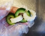 ちくわときゅうりでチェーン風飾り切り作り方5写真