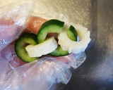ちくわときゅうりでチェーン風飾り切り作り方5写真