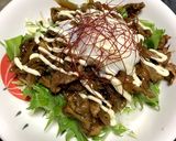 卵がとろ〜り豚マヨ丼作り方7写真