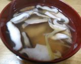 団子としいたけのすまし汁作り方5写真