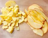 ♡薔薇りんごのさつま芋チーズケーキ♡作り方1写真