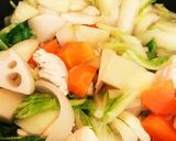 タップリ野菜の豆乳味噌スープ作り方4写真