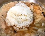 海老殻出汁のきいた海老リゾット作り方3写真