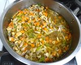 筑前煮　給食作り方4写真