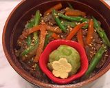 野菜多め スタミナ丼 中学生弁当 詰め方作り方6写真