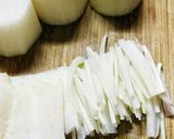ガスを使わない土鍋でチン 大根の皮の漬物作り方1写真
