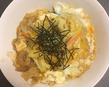 昨日の再利用大根皮かきあげ再利用とじ丼作り方8写真