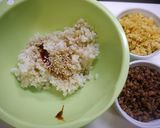 悪魔のおにぎり☆焼肉のタレでやみつき注意作り方1写真
