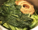 小松菜と早煮昆布と車麩の煮物作り方4写真