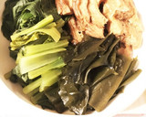 小松菜と早煮昆布と車麩の煮物作り方5写真