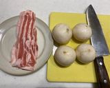 10分で「こかぶと豚バラ肉の炒め物」作り方1写真