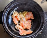 麦ごはんで✿鶏肉とニラの塩ダレ雑炊作り方3写真