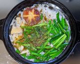 麦ごはんで✿鶏肉とニラの塩ダレ雑炊作り方8写真