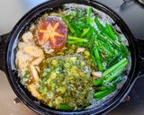 麦ごはんで✿鶏肉とニラの塩ダレ雑炊作り方9写真