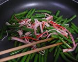 インゲンとカニカマのチーズ焼き作り方2写真