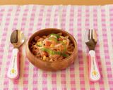 幼児食に♪ビーフンでレンチンナポリタン作り方7写真