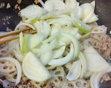 挽き肉野菜炒め、コチュ&マーラー醤作り方4写真