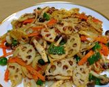 挽き肉野菜炒め、コチュ&マーラー醤作り方10写真