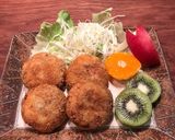 ミートコロッケのロールパンサンド作り方1写真