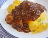 里芋麻婆オムライス！簡単リメイク♪作り方7写真