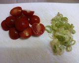 ミニトマトの炒り卵作り方1写真