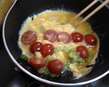ミニトマトの炒り卵作り方4写真