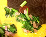簡単お弁当おかず♪小松菜の卵炒め中華風♪作り方5写真