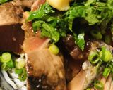 鰹のたたき＆シラスのタレ漬け丼作り方4写真