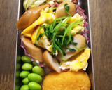 お弁当に♪ウインナーと豆苗の卵炒め♪作り方5写真