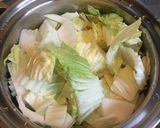 白菜と油揚げの炊いたん作り方1写真