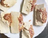肉詰め豆腐餃子風と野菜のレンジ酒蒸し作り方11写真