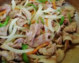 焼き肉のタレで☆豚肉と野菜の甘辛炒め☆作り方8写真