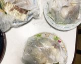 肉詰め豆腐餃子風と野菜のレンジ酒蒸し作り方20写真